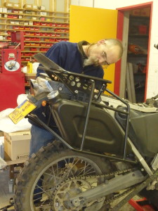 Het speciaal ontworpen bagagerek 